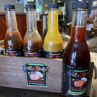 Memphis Minnie's BBQ sauces. The Texas one is my favorite