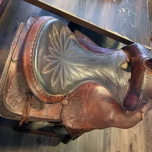 Decor: saddle on child's seat