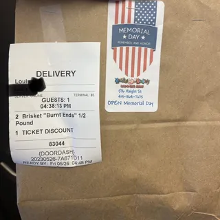 Brisket "Burnt Ends" 1/2 Pound