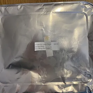 St. Louis Style Smoked Full Pork-Ribs (One Slab)