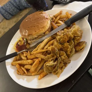 Chik Sammie + Fried Pickles + Seasoned Fries