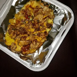 bowl with chicken. Amazing, perfectly crafted, and delicious!(My love broke the crown off, before I snapped a pic of the extra one )