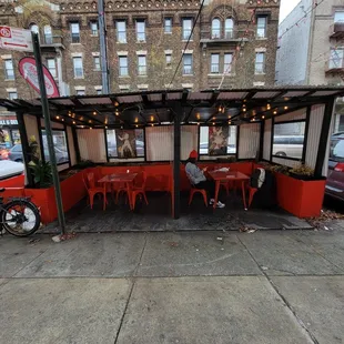 Outdoor seating area