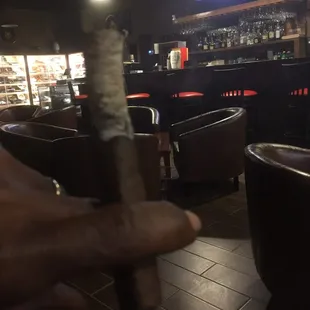 My "new" go to spot. A great cigar selection, along with fabulous cocktails and "you're gonna love it food choices"
