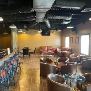 the bar and lounge area