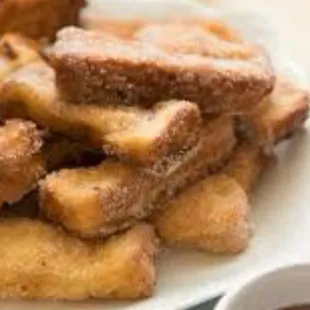 French Toast Glazed with Sugar Powder