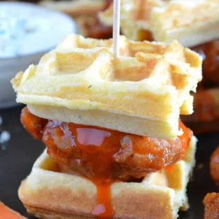 food, waffles
