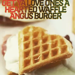 Hearted Waffle Burgers