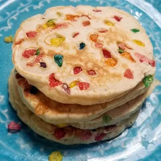 Fruity pebbles Pancake Platter