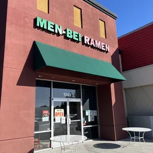 Front of establishment
