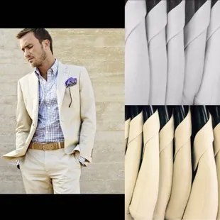 Linen Suit flat front pants