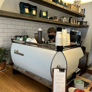 Barista and espresso machine