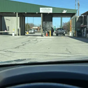 Yard exit after doing a pick up
