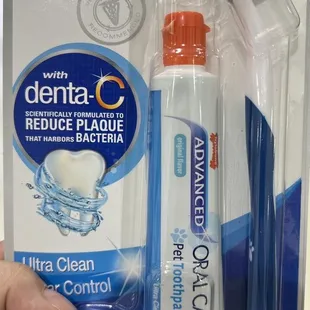 Furbaby tooth paste...