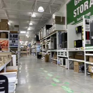 the inside of a garage storage store