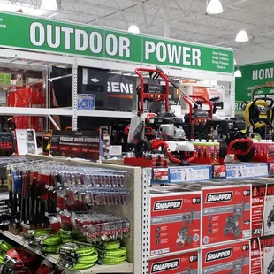 a variety of tools in a store