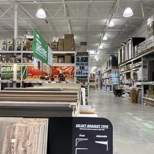 the inside of a large warehouse