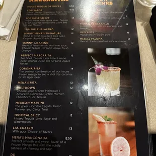 Drink Menu