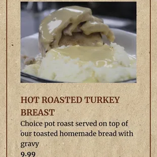 Menu reads above....