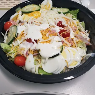 Good Cobb salad plenty of toppings