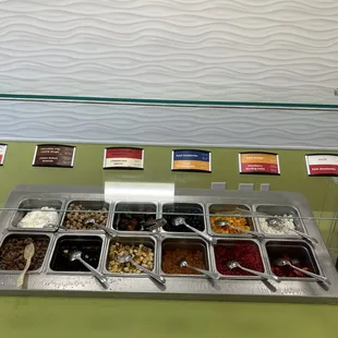 12 chill bar toppings that include fresh fruit