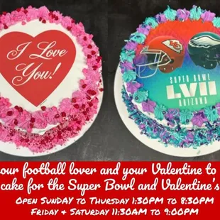 Don&apos;t be the dolt who forgets Valentine&apos;s Day! Be the hero at the Super Bowl party! Buy a Menchie&apos;s FroYo Cake!!!