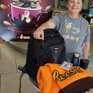 I won a Hershey&apos;s prize package from Menchie&apos;s corporate