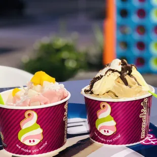 One non dairy and one dairy