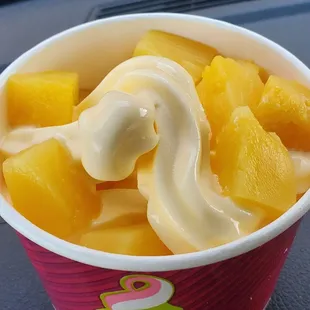 I am not a yogurt fan, but I do like the Dole pineapple sorbet.