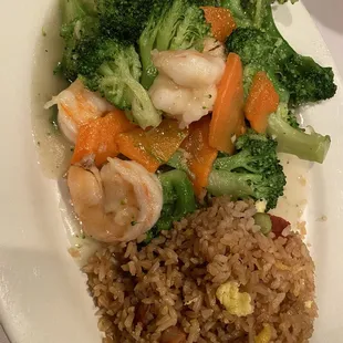 22. Shrimp with Broccoli Combo Plate