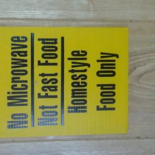 It's homemade or go home.