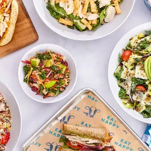 a variety of food