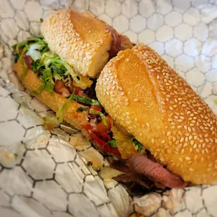 Chimichurri steak sandwich