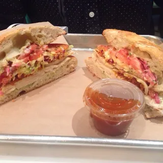 "Not So Fried" Chicken Sandwich - Salad Style!