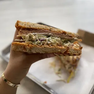 Vegan Reuben sandwich