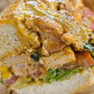 Summer Street Corn with Chicken sandwich