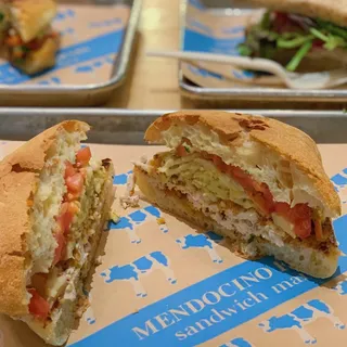 "Not So Fried" Chicken Sandwich - Salad Style!