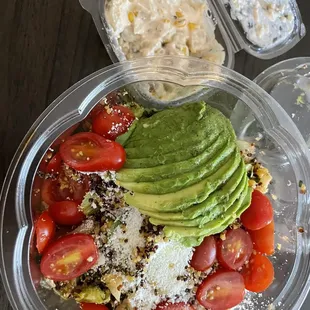 Potato salad (small, vegetarian) Avocado Quinoa Salad