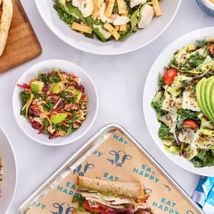 a variety of food items