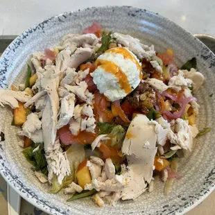 Peach and Goat Cheese Salad