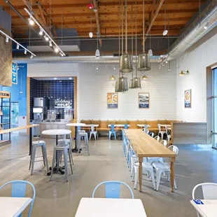 the inside of a restaurant