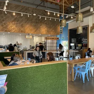 View from the line out the door.