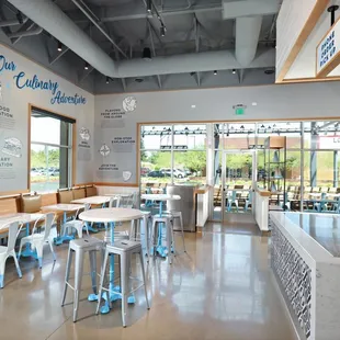 the interior of the restaurant