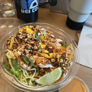 thai mango chicken salad