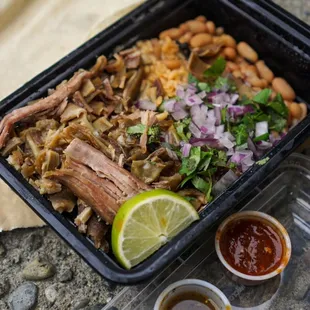 Carnitas, Tripe, &amp; Stomach  Plate - IG: @nelson_eats