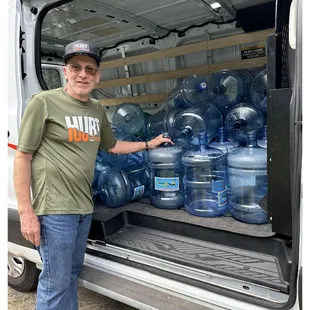HURT 100 Menehune Water empty bottles.