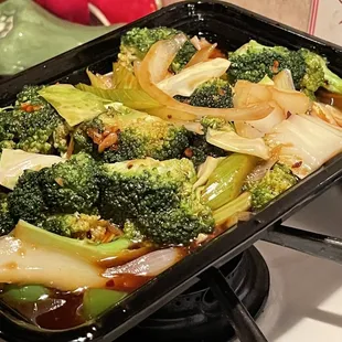 Mixed Vegetable with Garlic Sauce
