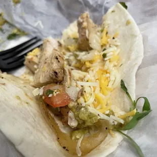 #4 the De  Zavala chicken fajita taco