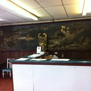 a chinese restaurant counter