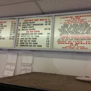 We ordered the Szechuan Pork and Hunan Beef lunch specials includes fried rice and egg roll